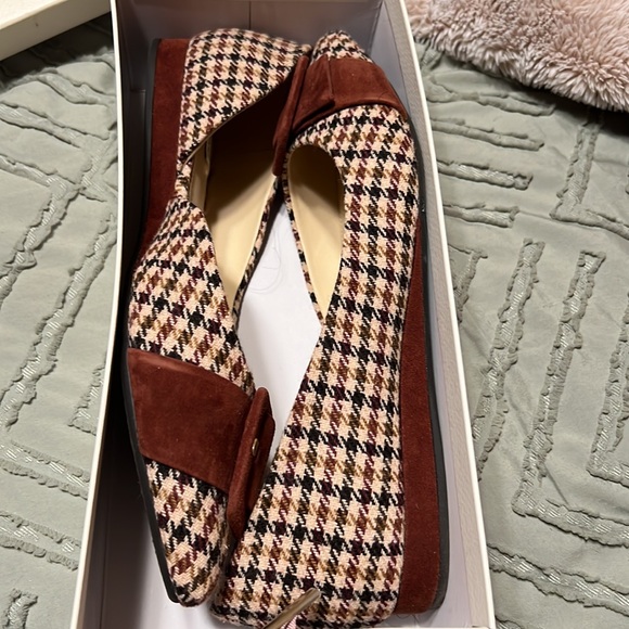 Brown houndstooth Alex Marie flats - Picture 2 of 4